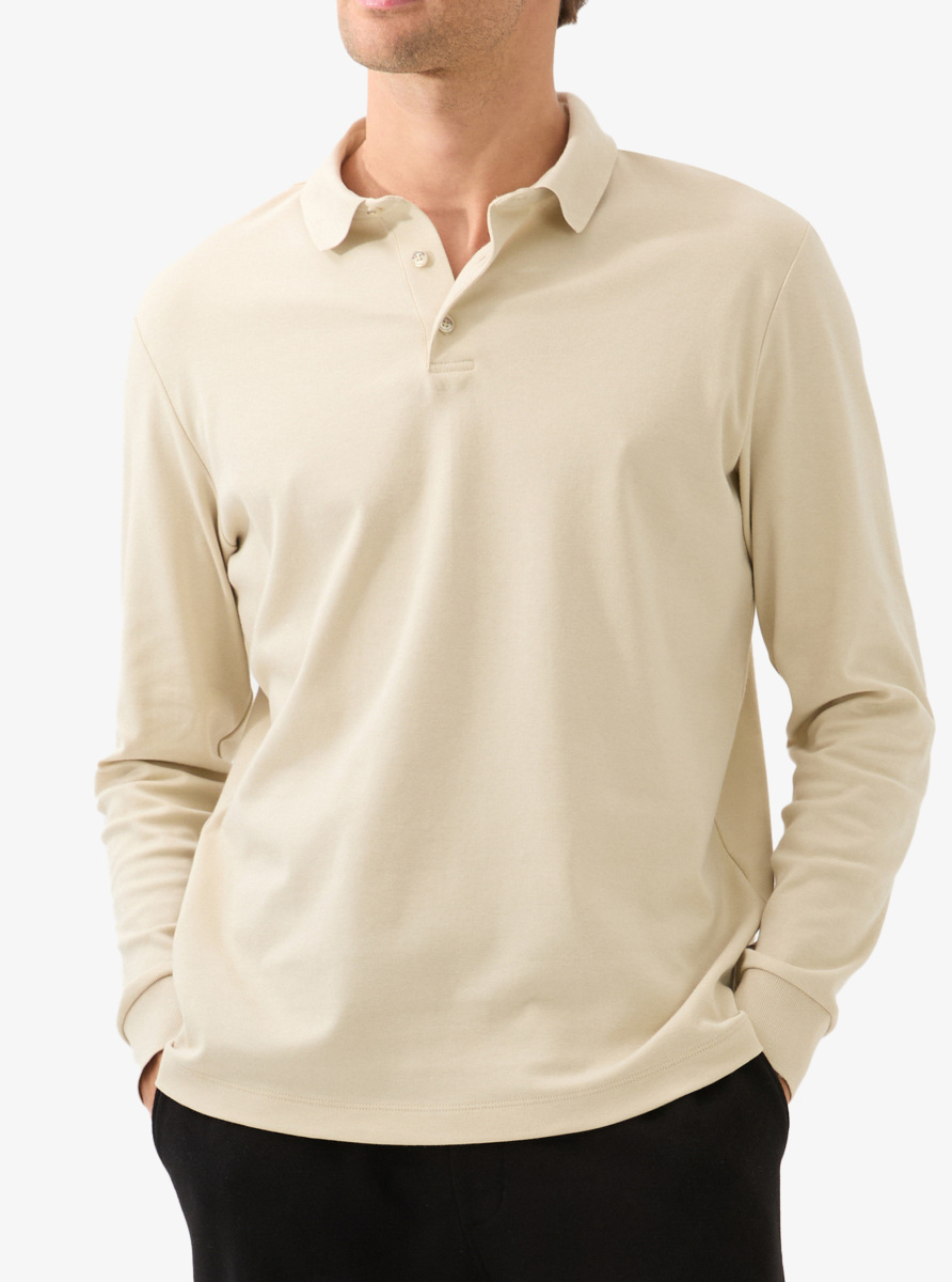 Erkek Polo Yaka T-Shirt 40819 - Krem - 4