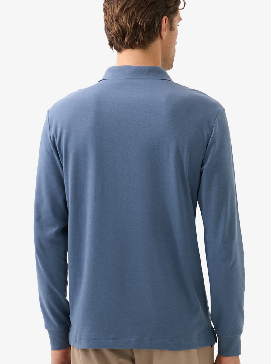 Erkek Polo Yaka T-Shirt 40819 - Mavi - 2