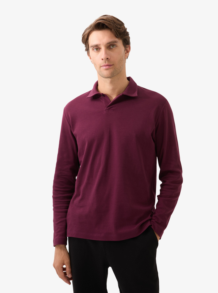 Erkek Polo Yaka T-Shirt 40820 - Bordo - Blackspade