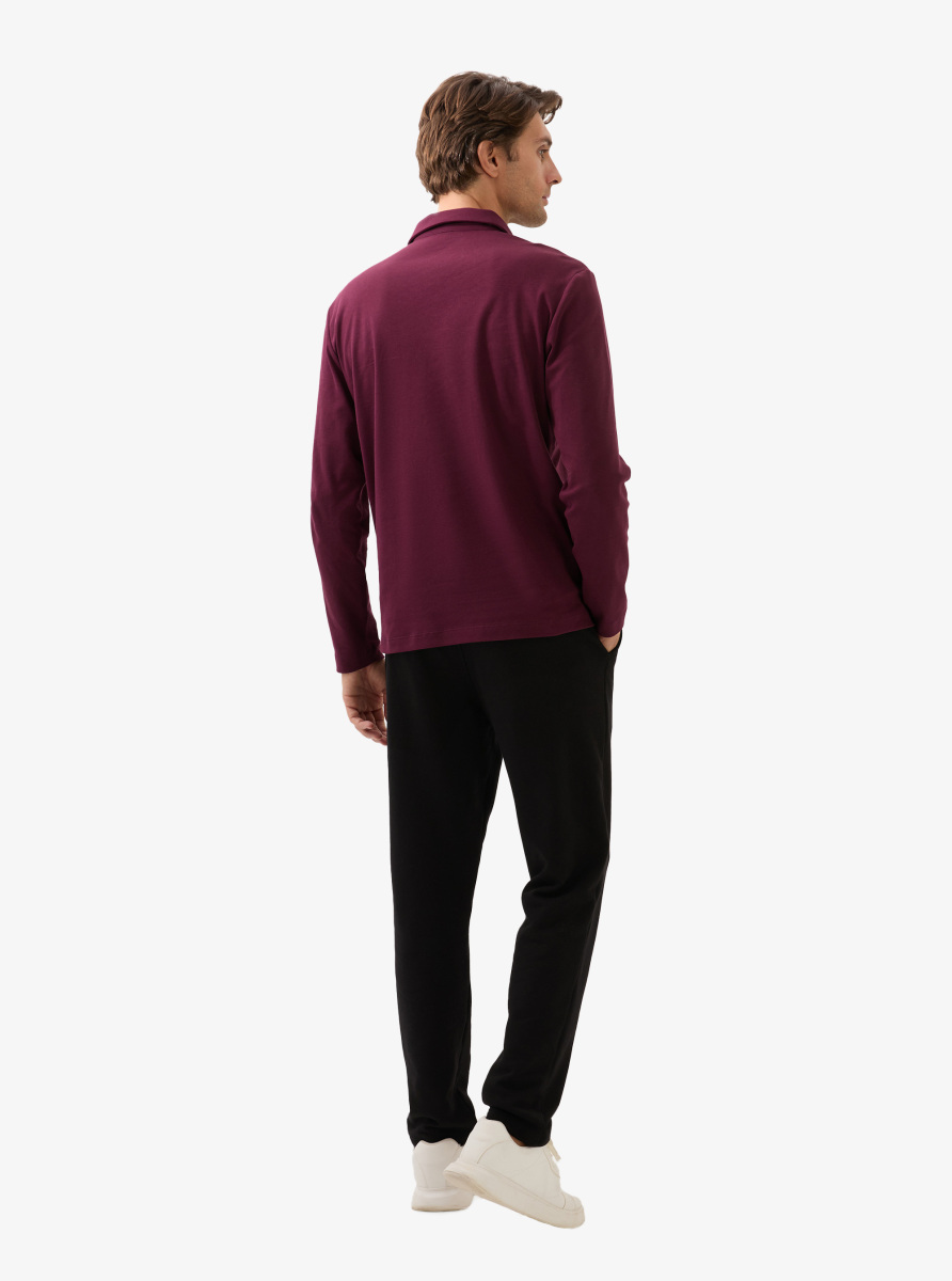 Erkek Polo Yaka T-Shirt 40820 - Bordo - 6