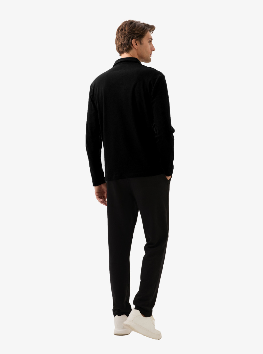 Erkek Polo Yaka T-Shirt 40820 - Siyah - 4