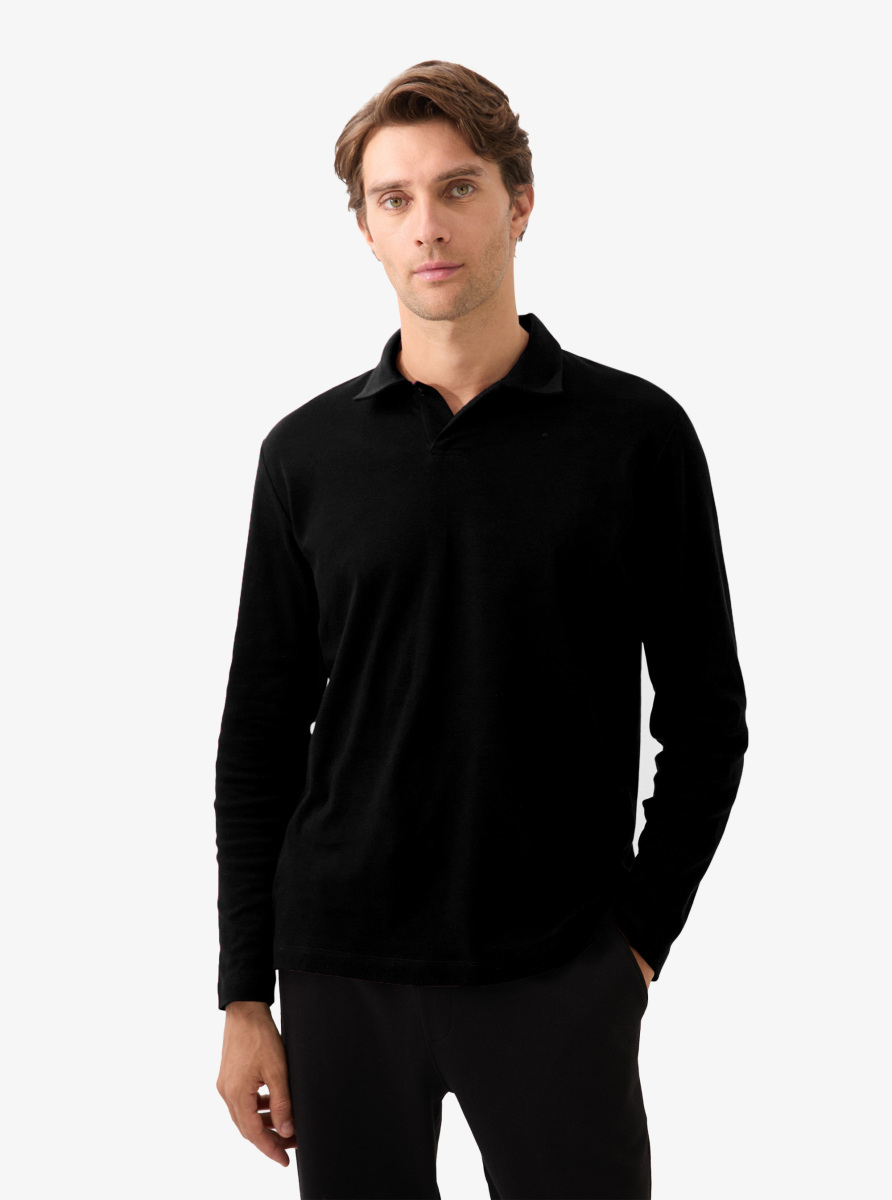 Erkek Polo Yaka T-Shirt 40820 - Siyah - 1