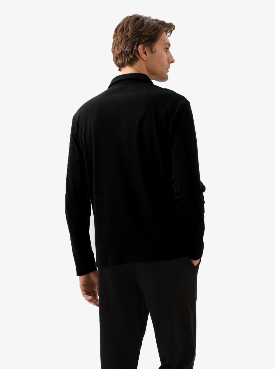 Erkek Polo Yaka T-Shirt 40820 - Siyah - 2