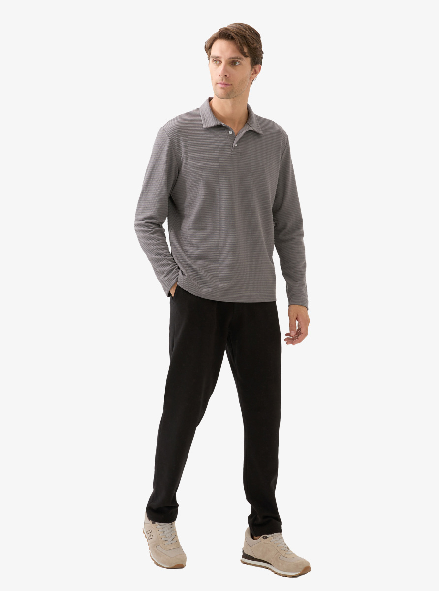 Erkek Polo Yaka T-Shirt 40821 - Antrasit - 5