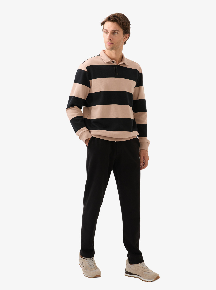 Erkek Polo Yaka T-Shirt 40830 - Siyah - 5