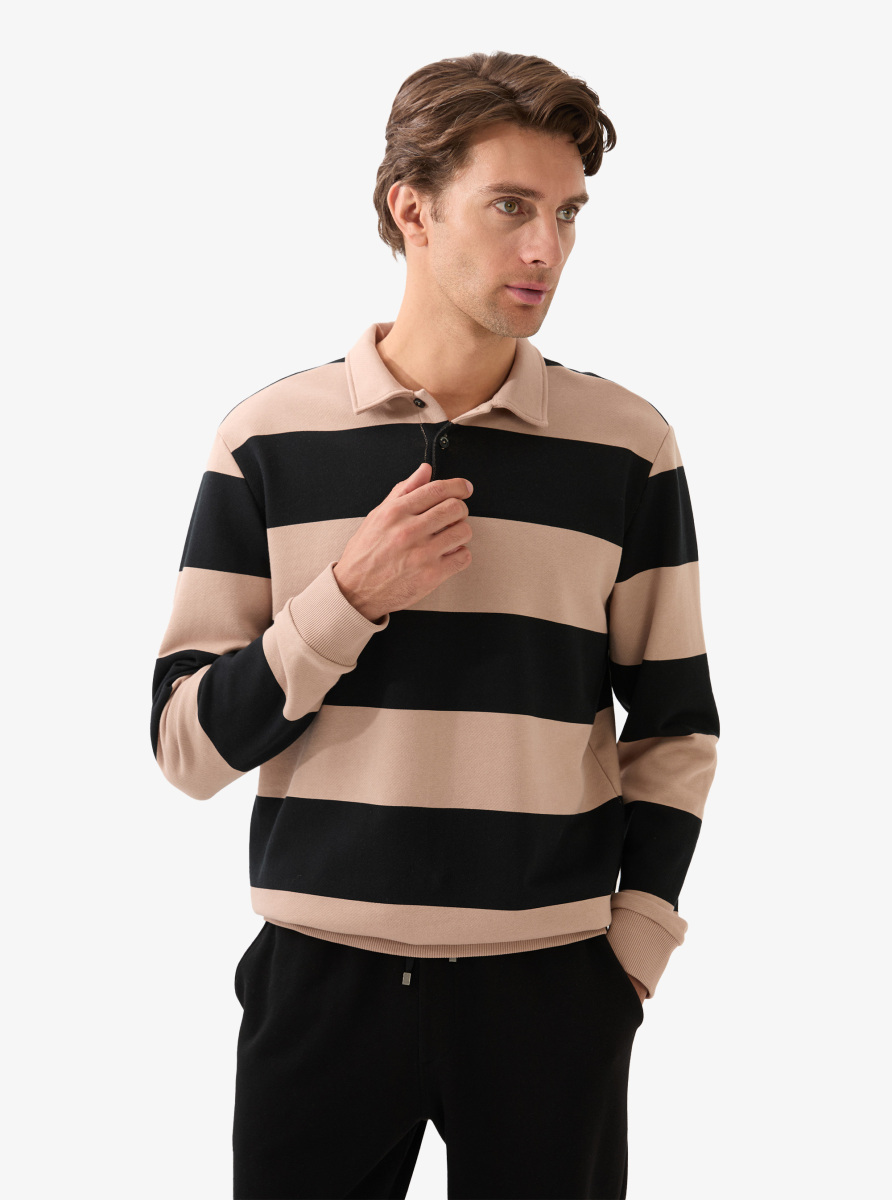 Erkek Polo Yaka T-Shirt 40830 - Siyah - Blackspade