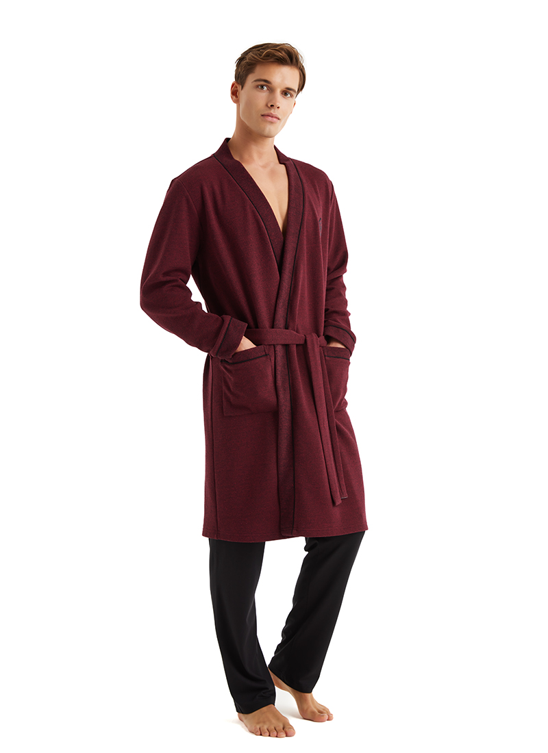 Erkek Sabahlık 40630 - Bordo - Blackspade