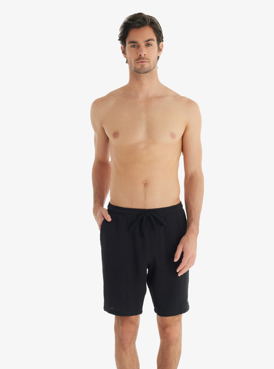 Erkek Şort 10768 - Siyah - 4