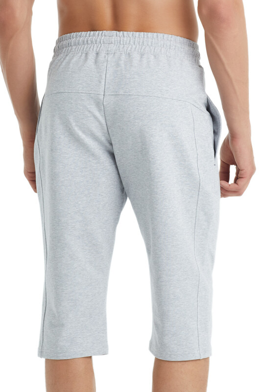 Erkek Şort 40044 - Gri Melanj - 2