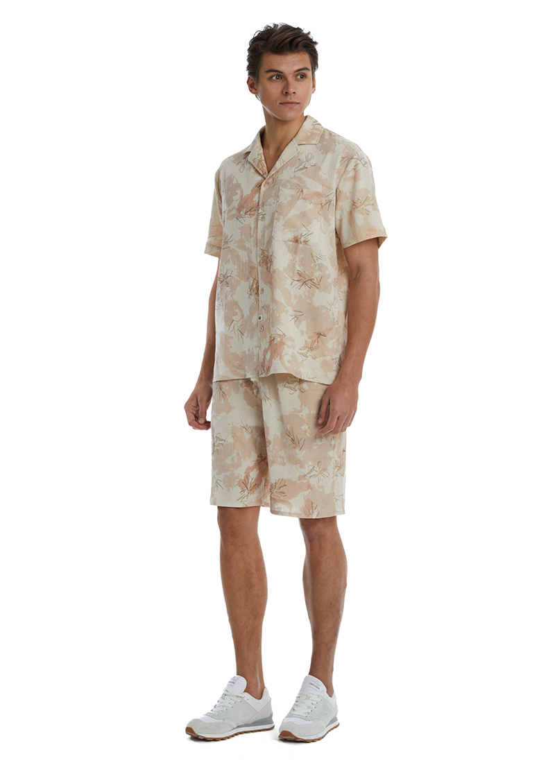 Erkek Şort 40458 - Krem - 4