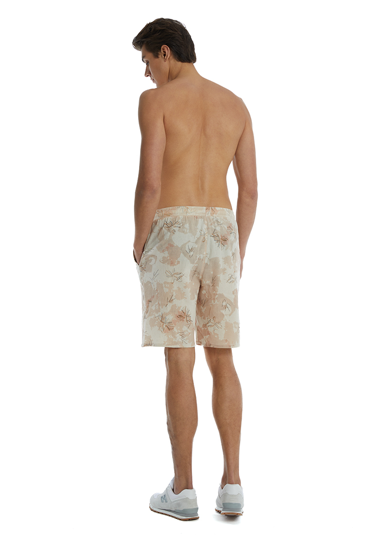 Erkek Şort 40458 - Krem - 2