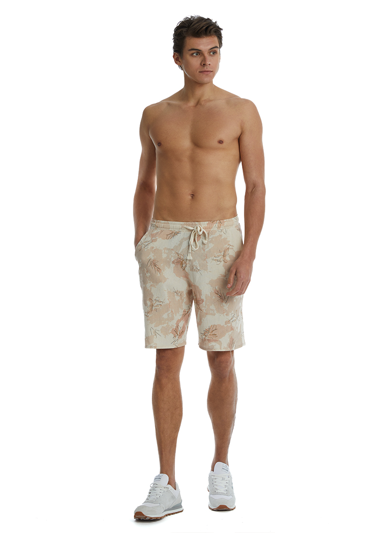 Erkek Şort 40458 - Krem - 1