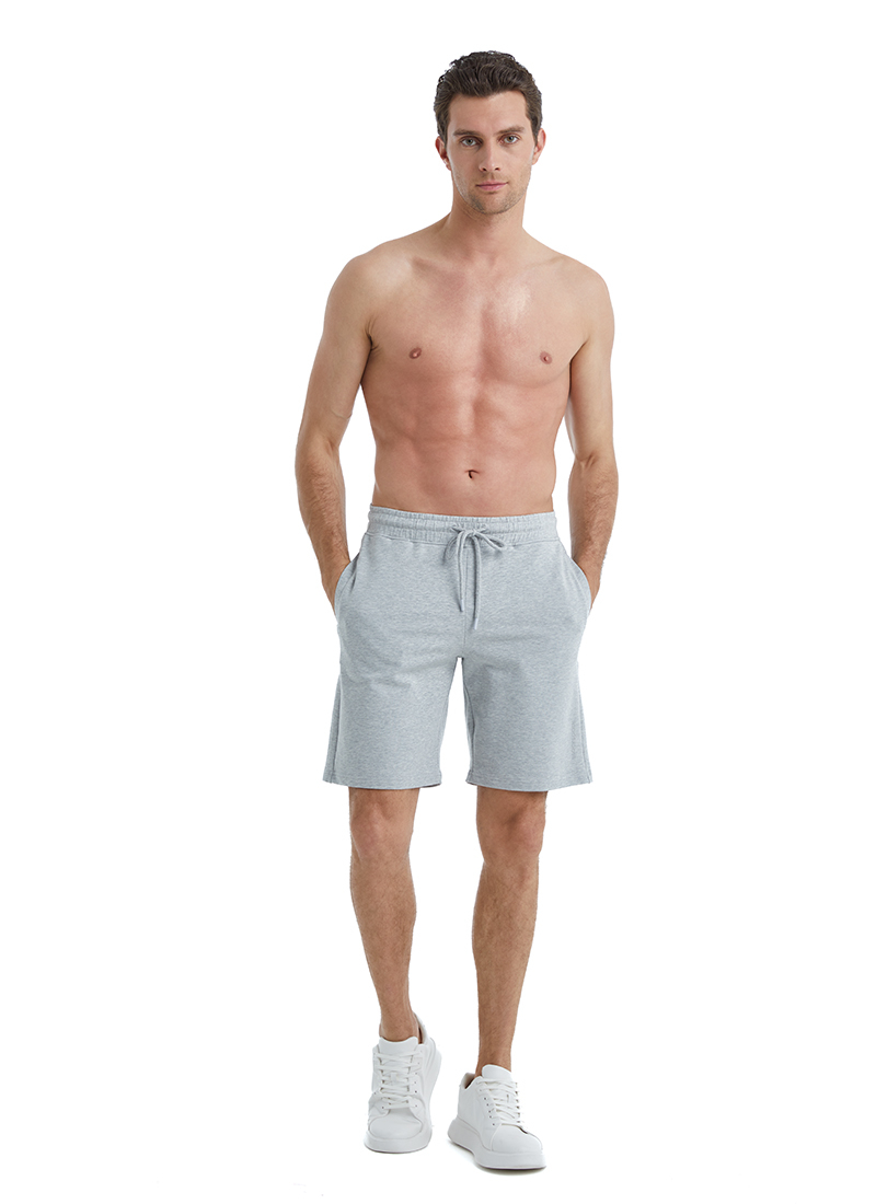 Erkek Şort 40528 - Gri Melanj - Blackspade