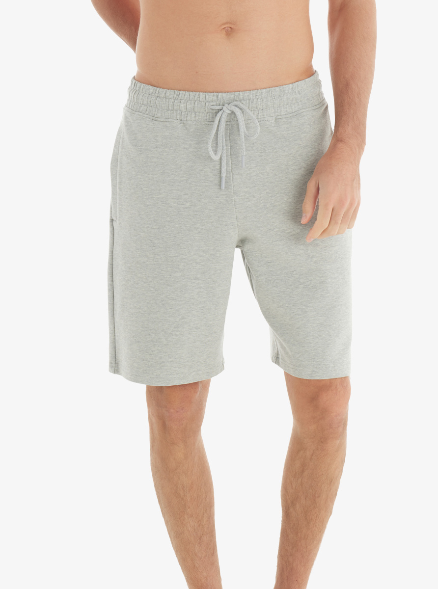 Erkek Şort 40736 - Gri Melanj - 1