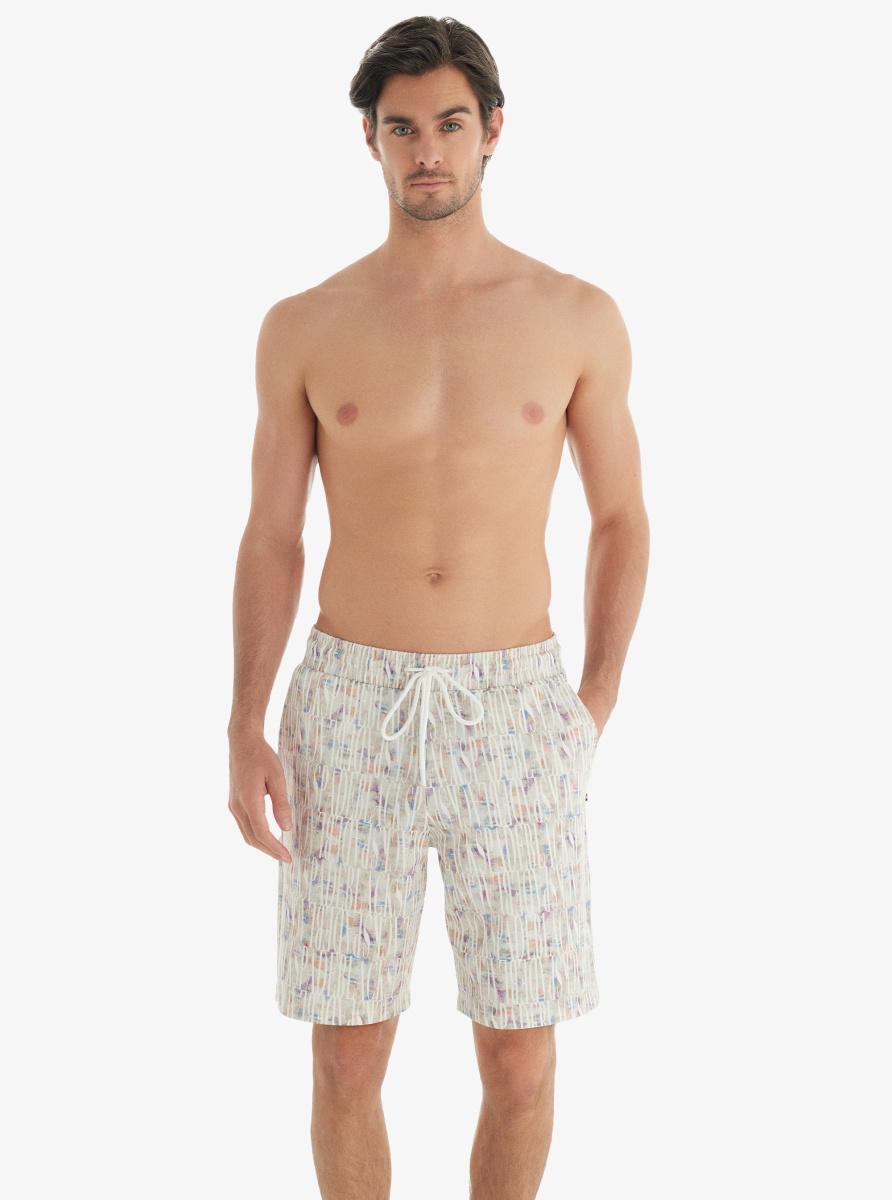 Erkek Şort 40745 - Desenli - Blackspade