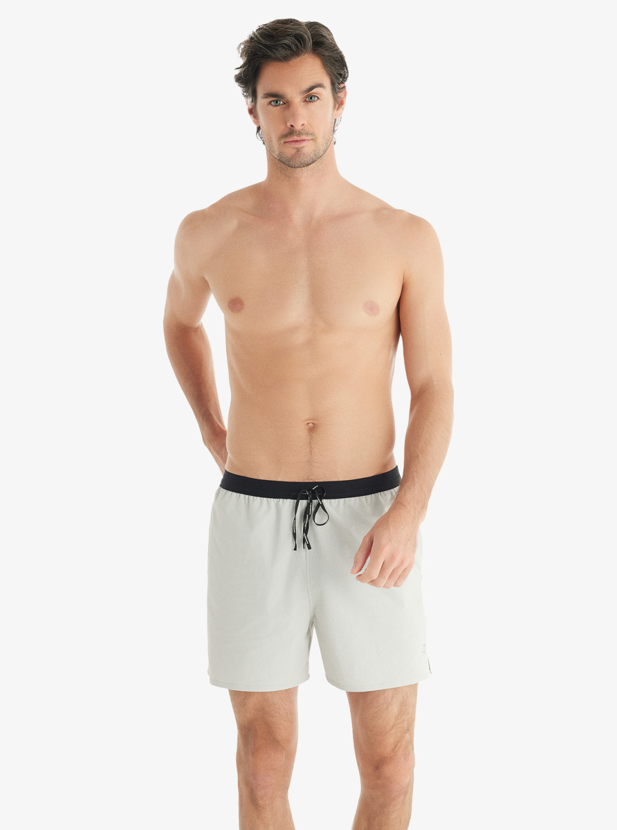 Erkek Spor Şort 70602 - Krem - 3