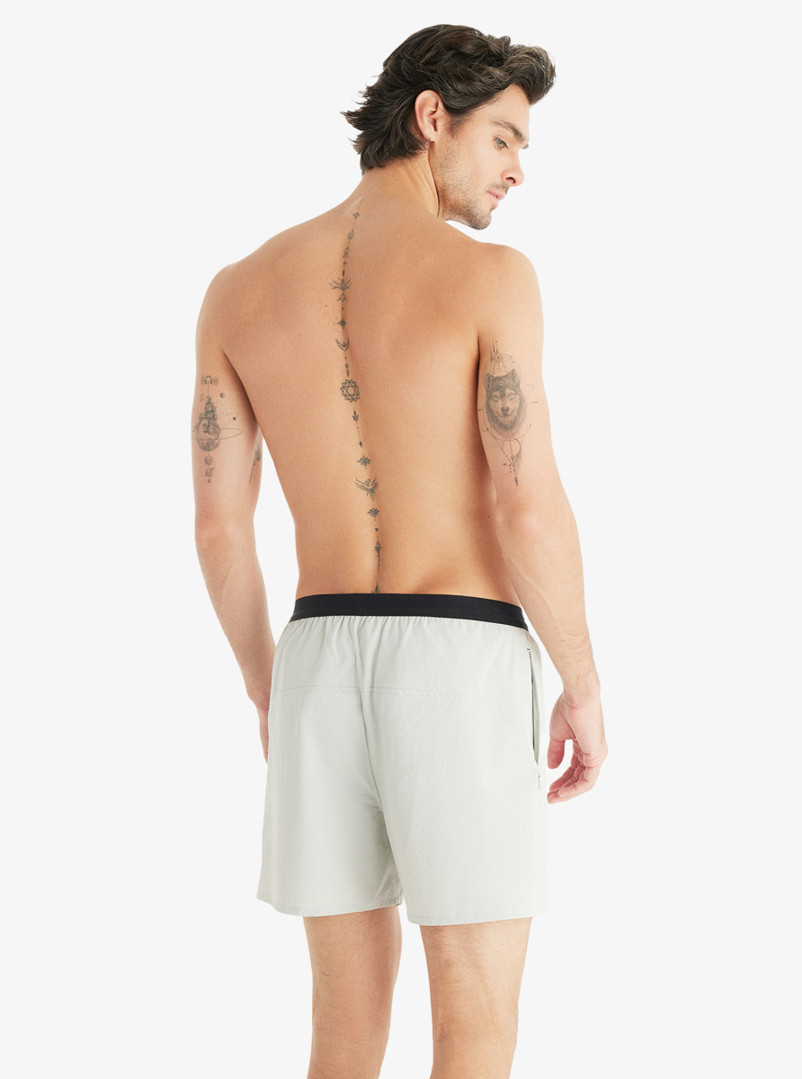 Erkek Spor Şort 70602 - Krem - 4