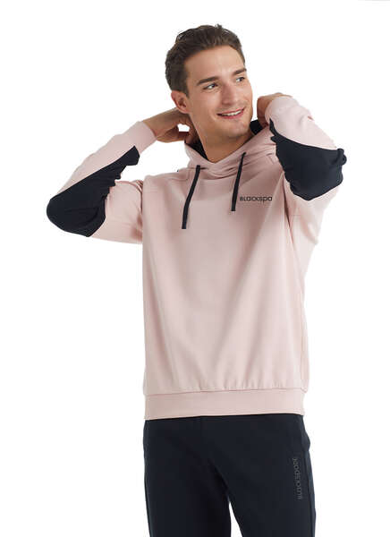 Erkek Sweatshirt 30940 - Pembe - 1