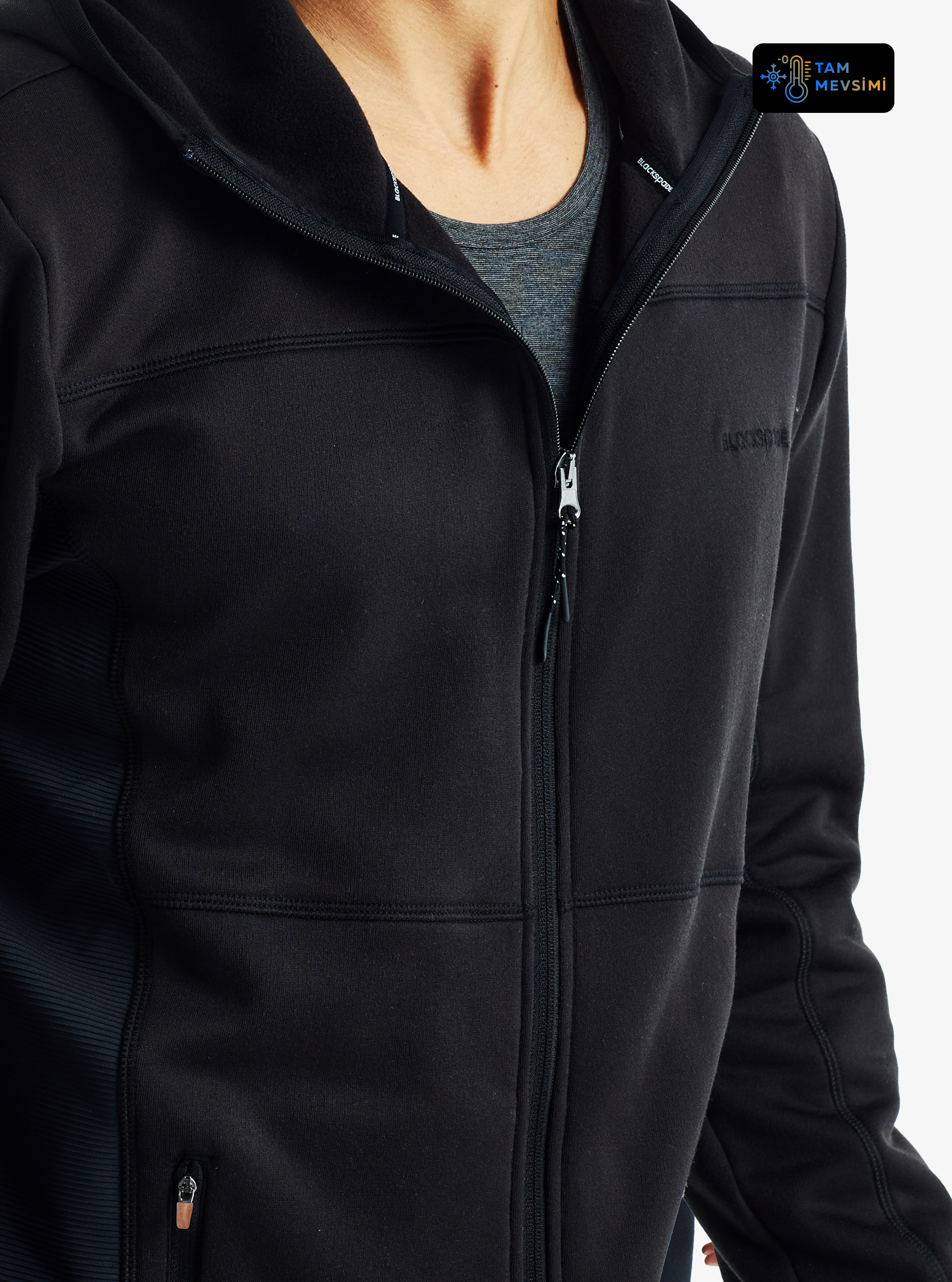 Erkek Sweatshirt 30972 - Siyah - 2