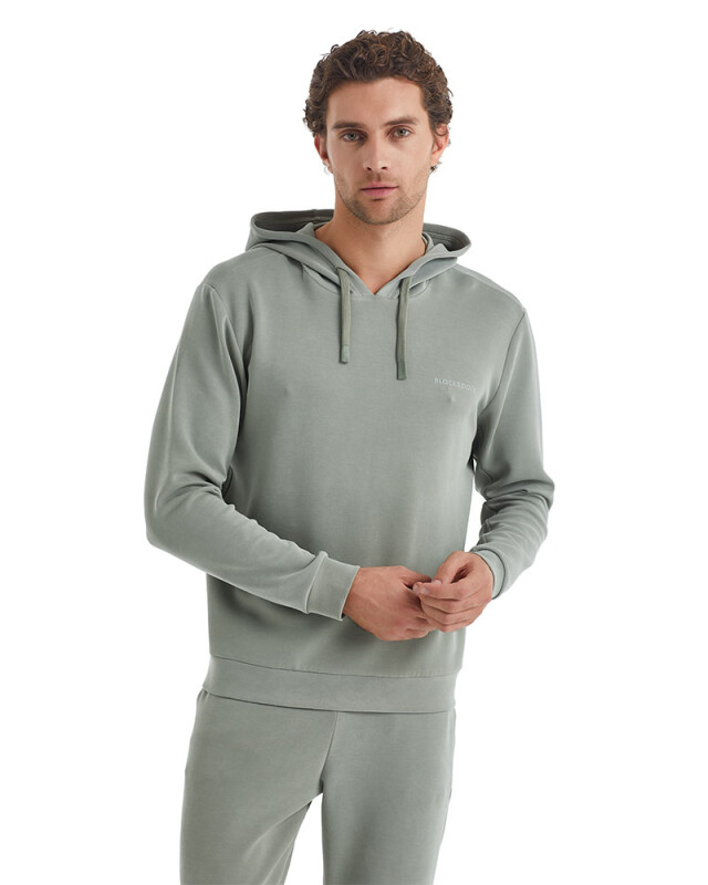 Erkek Sweatshirt 40071 - Yeşil - 3