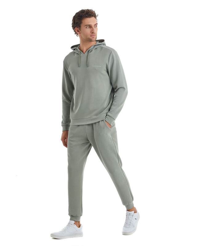 Erkek Sweatshirt 40071 - Yeşil - 1