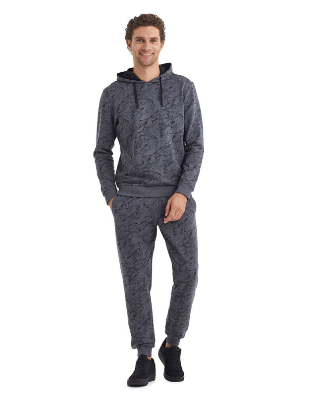 Erkek Sweatshirt 40075 - Desenli - 4