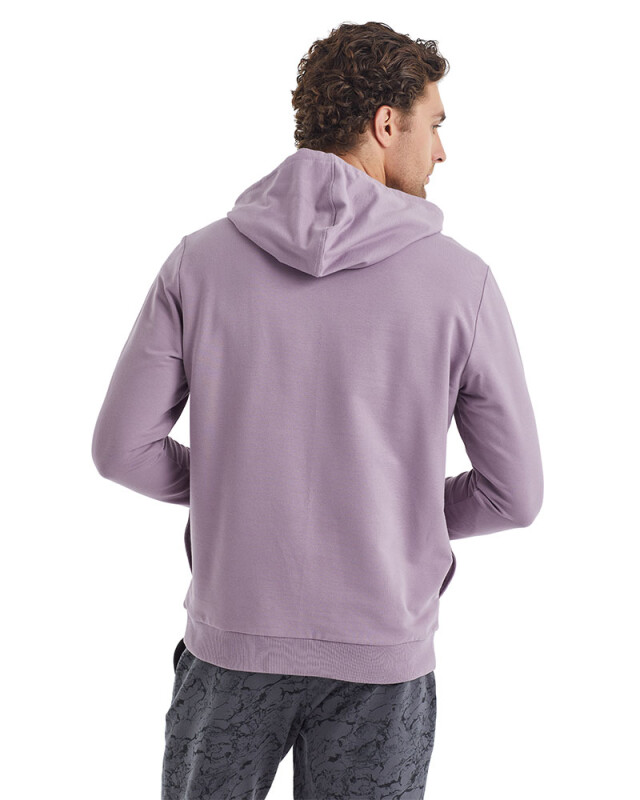 Erkek Sweatshirt 40076 - Lila - 2