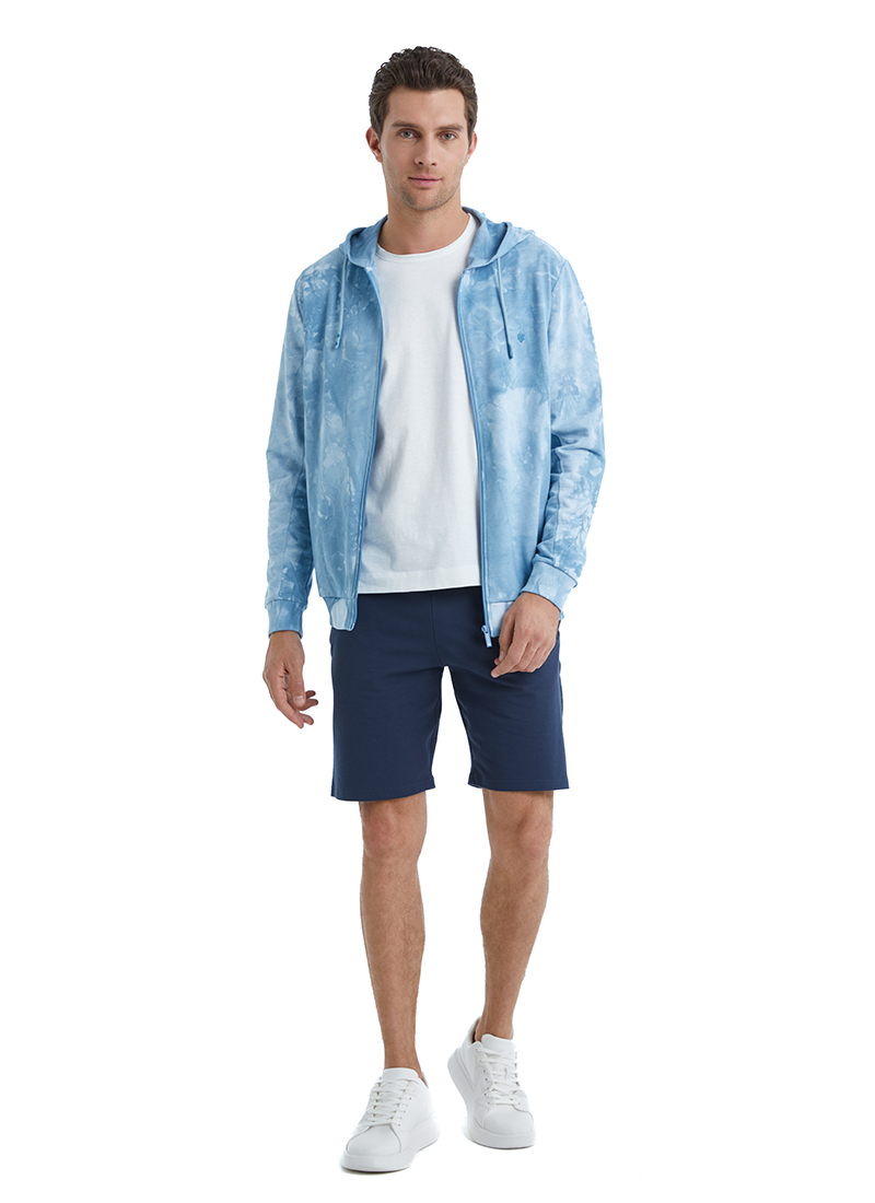 Erkek Sweatshirt 40504 - Mavi - 4