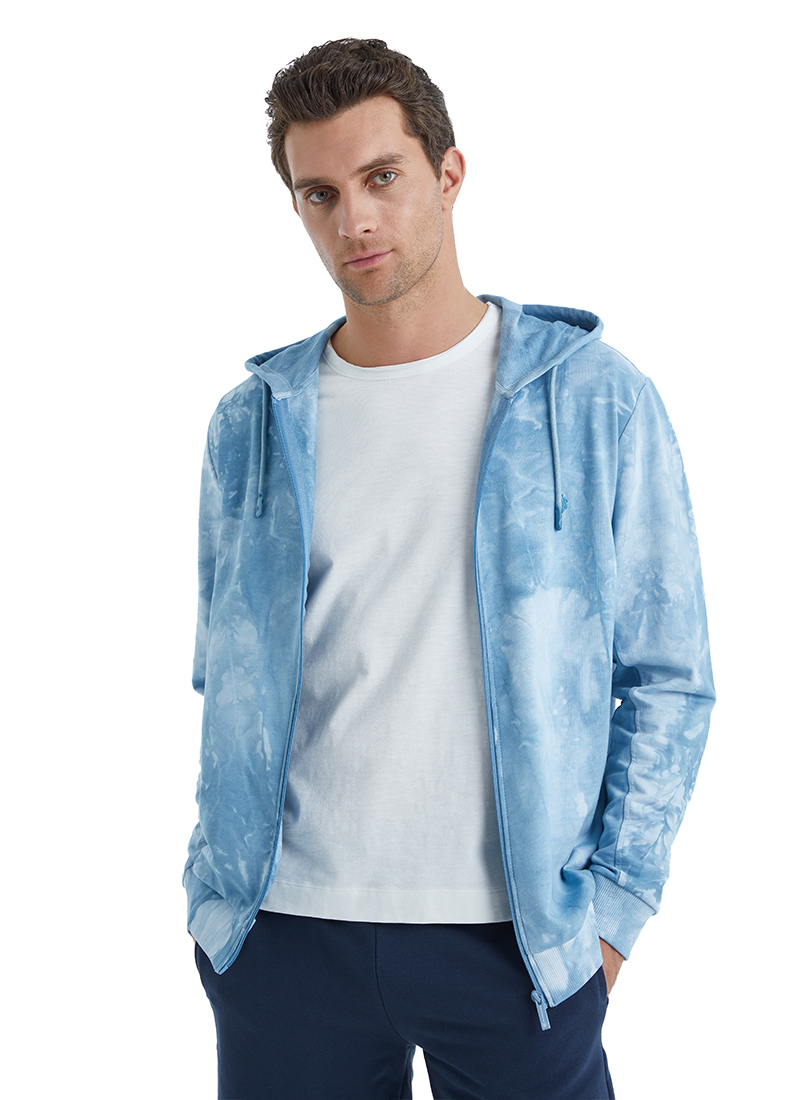 Erkek Sweatshirt 40504 - Mavi - 1