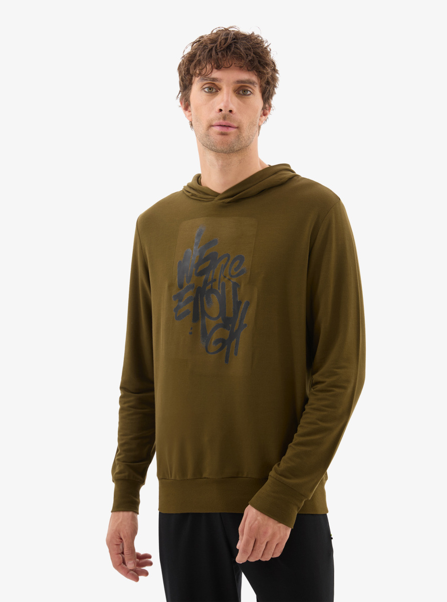 Erkek Sweatshirt 40822 - Yeşil - Blackspade