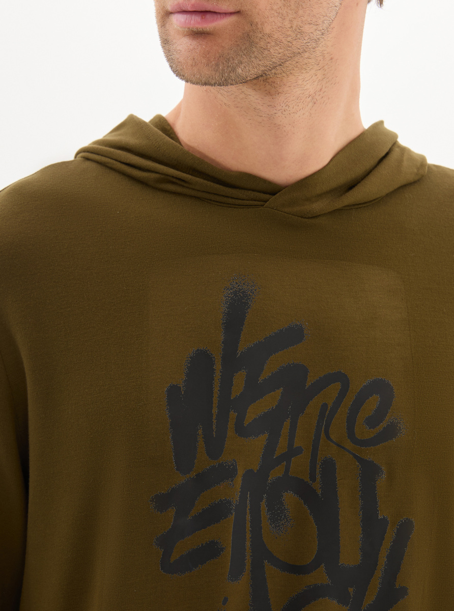 Erkek Sweatshirt 40822 - Yeşil - 3