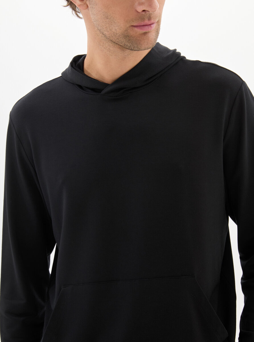 Erkek Sweatshirt 40823 - Siyah - 3