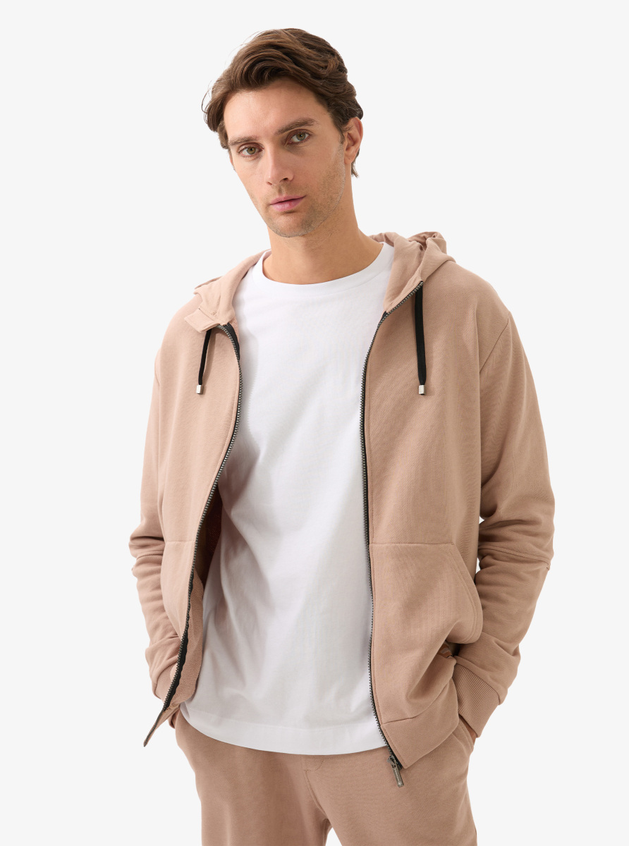 Erkek Sweatshirt 40831 - Kahverengi - Blackspade