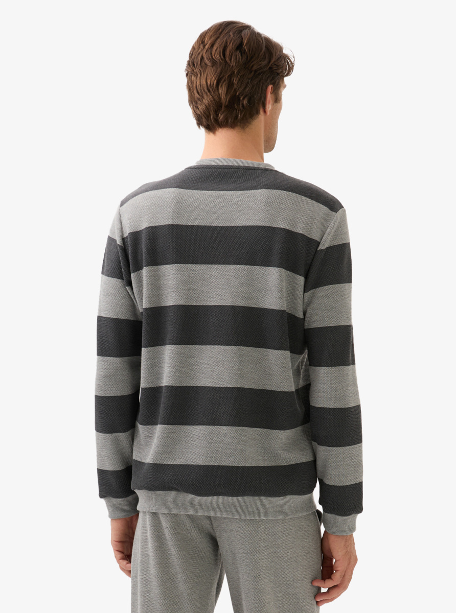 Erkek Sweatshirt 40836 - Gri - Blackspade (1)