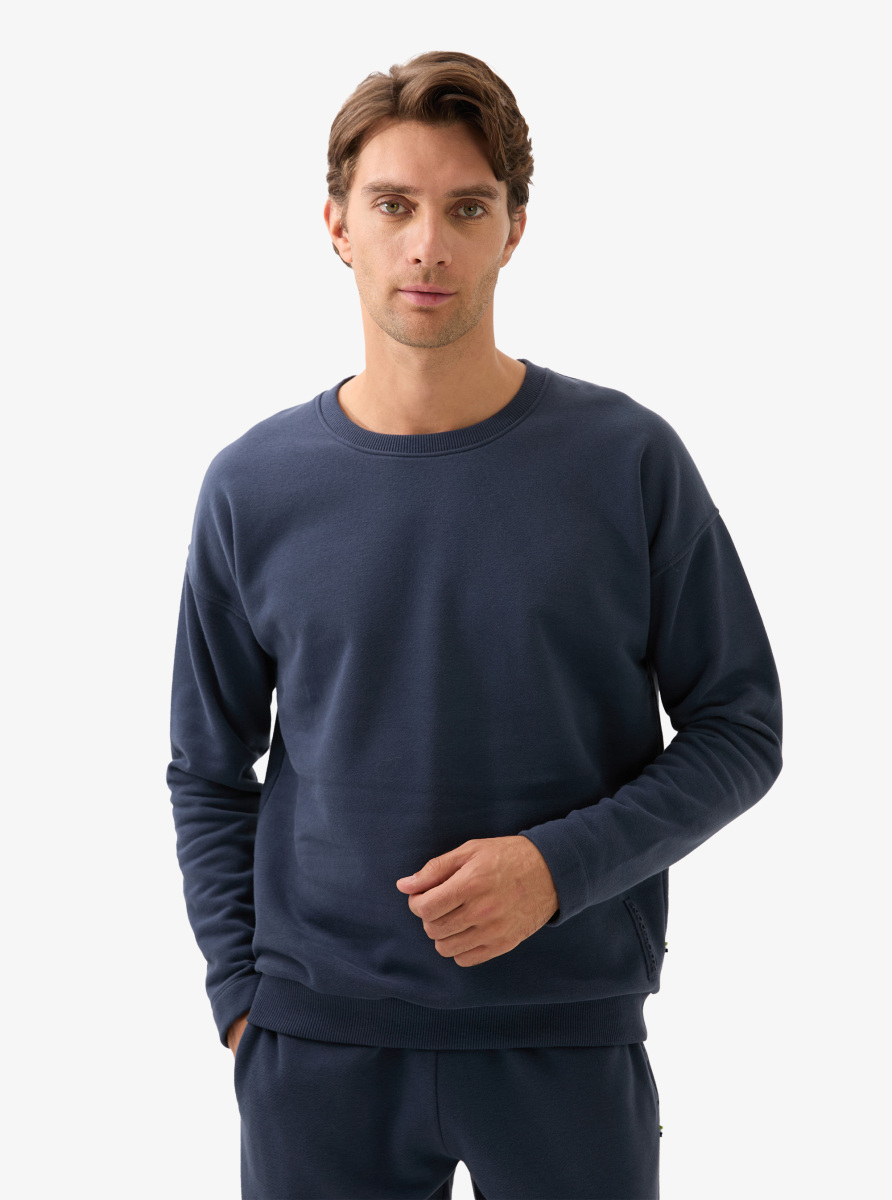 Erkek Sweatshirt 40839 - Lacivert - 1