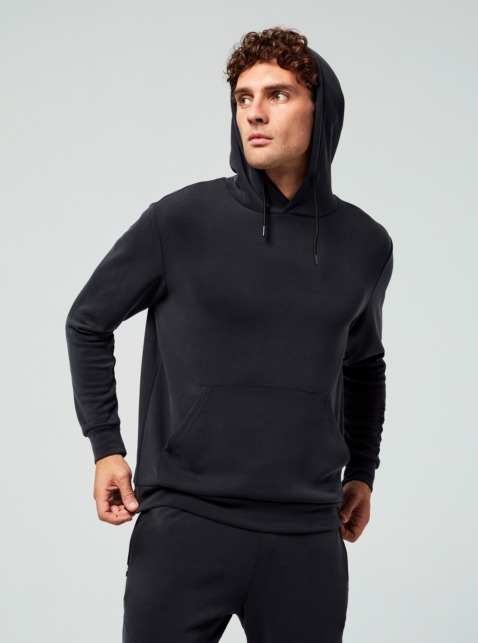 Erkek Sweatshirt 70306 - Siyah - 2
