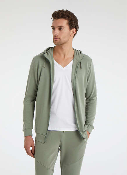 Erkek Sweatshirt 80040 - Haki - 3