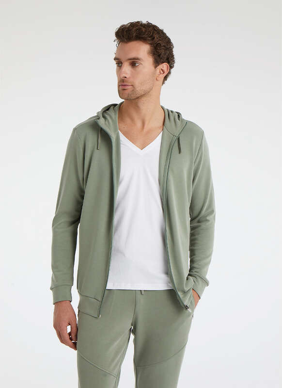 Erkek Sweatshirt 80040 - Haki - 3