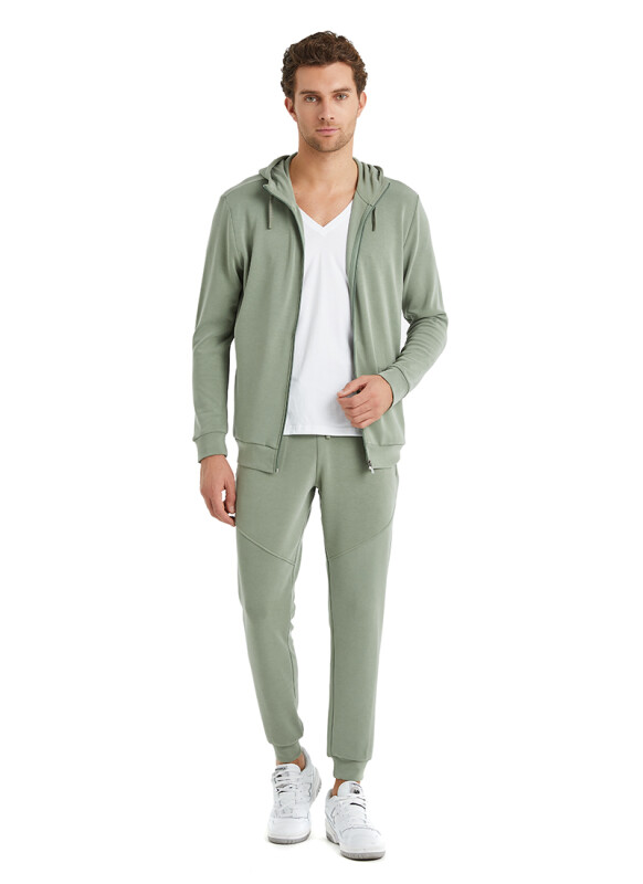 Erkek Sweatshirt 80040 - Haki - 1