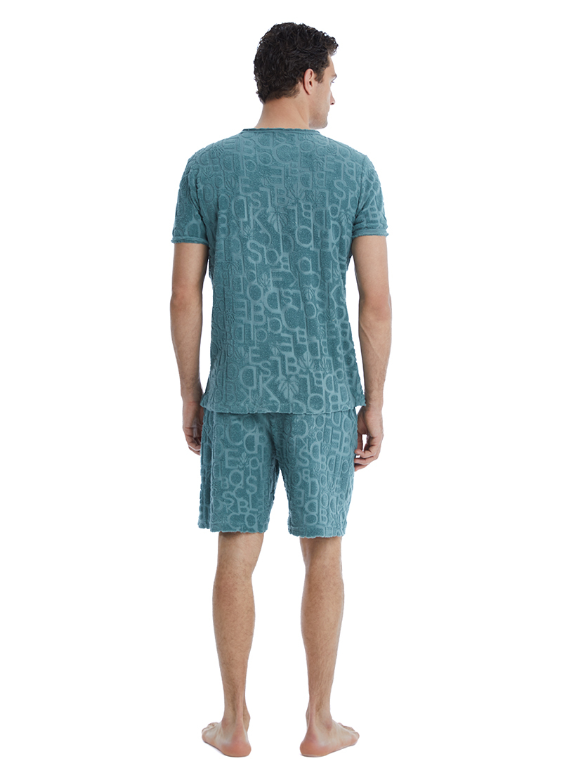 Erkek T-Shirt 10621 - Yeşil - 5