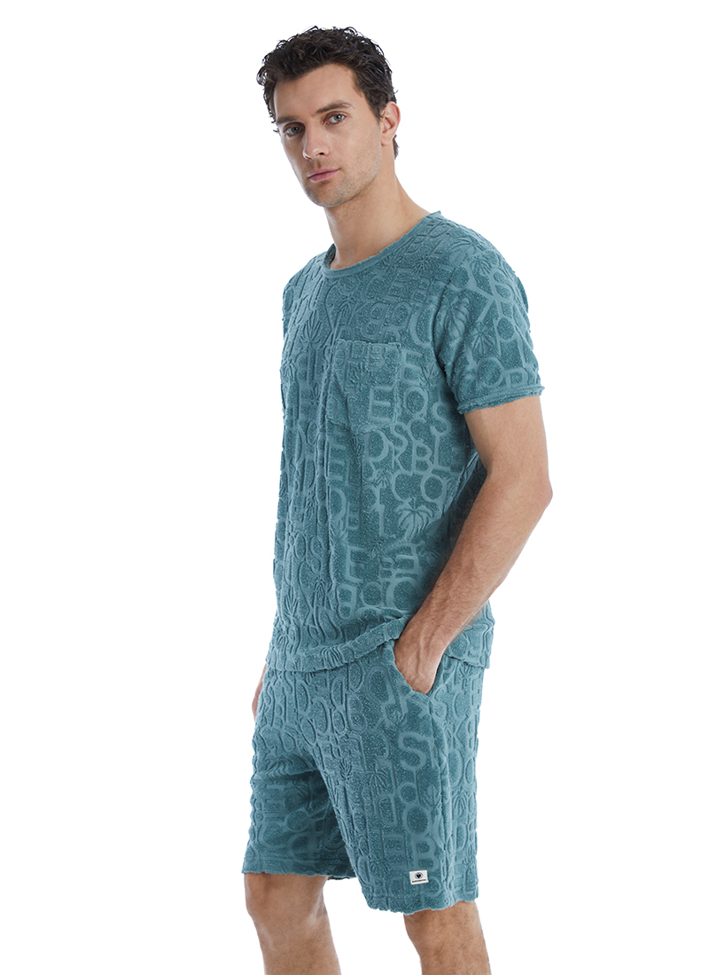 Erkek T-Shirt 10621 - Yeşil - 3