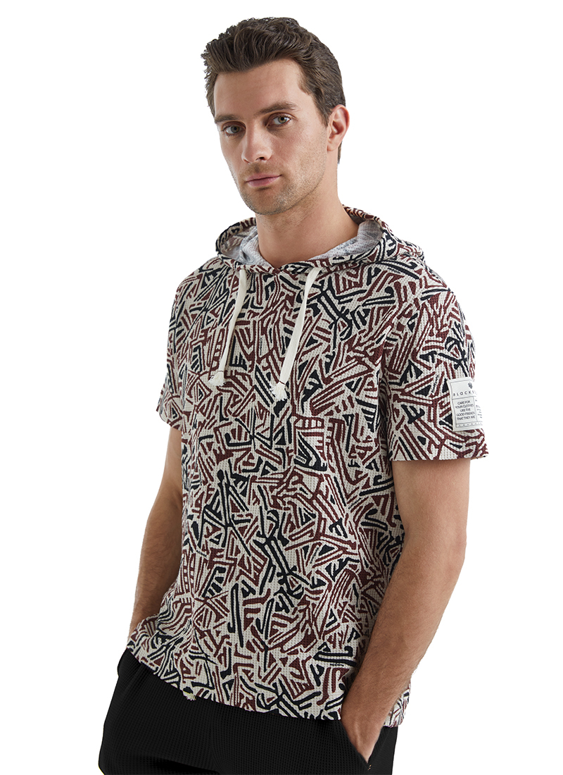 Erkek T-Shirt 40451 - Kahverengi - 1