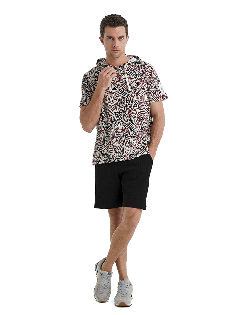 Erkek T-Shirt 40451 - Kahverengi - 5
