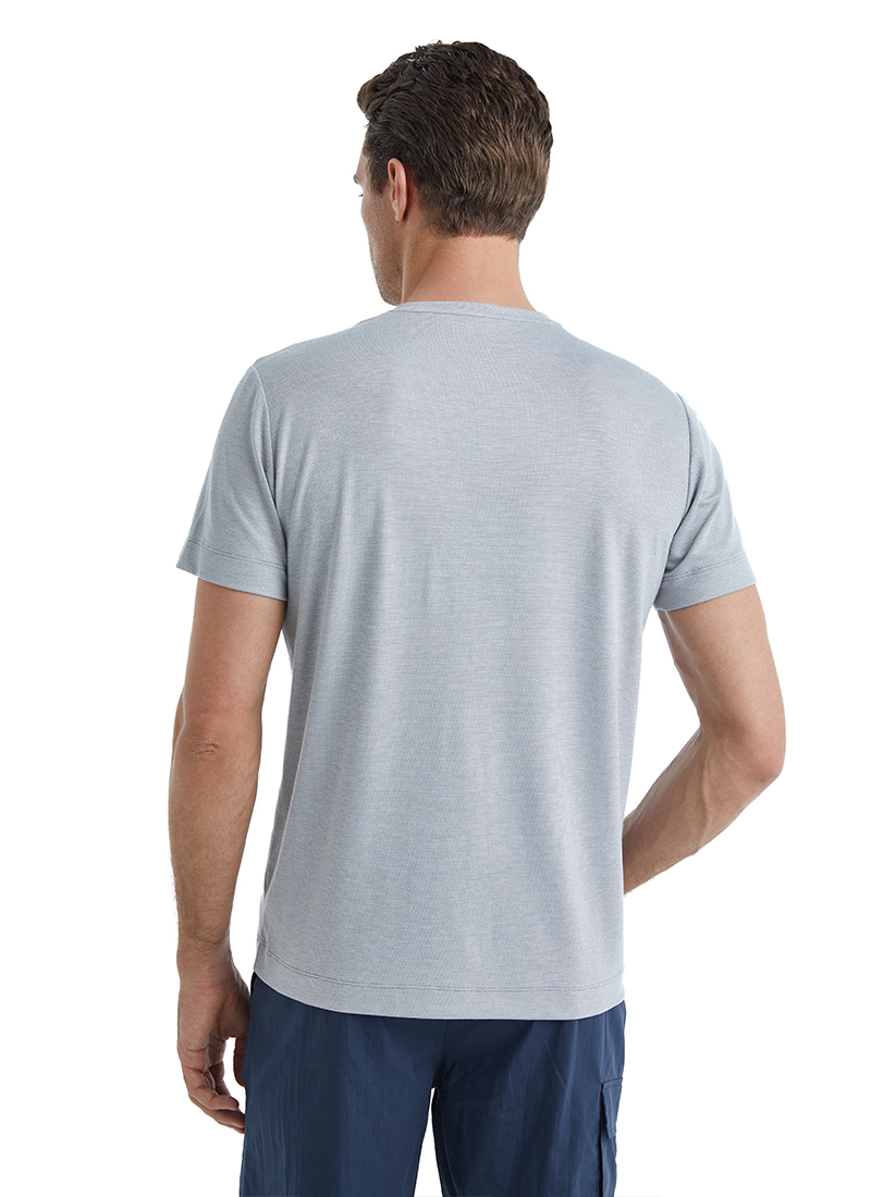 Erkek T-Shirt 40508 - Gri - 2