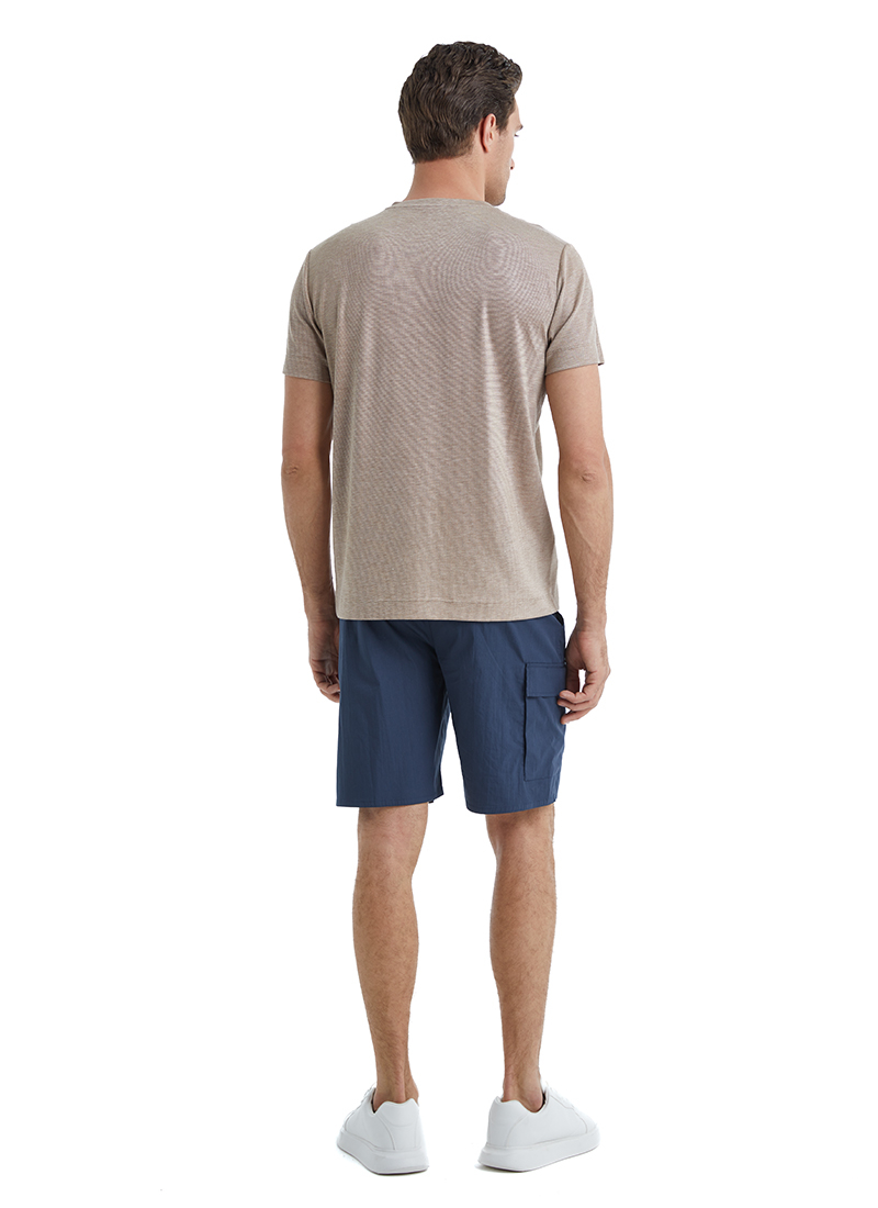 Erkek T-Shirt 40508 - Kahverengi - 5