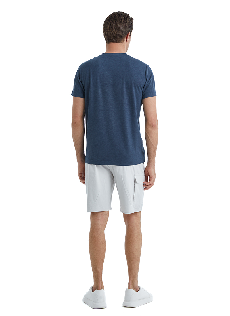 Erkek T-Shirt 40508 - Lacivert - 5
