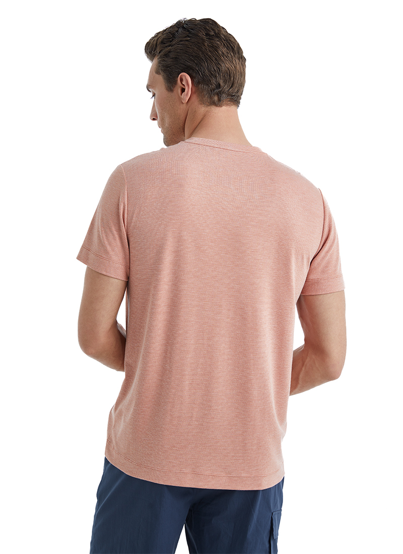 Erkek T-Shirt 40508 - Pembe - Blackspade (1)