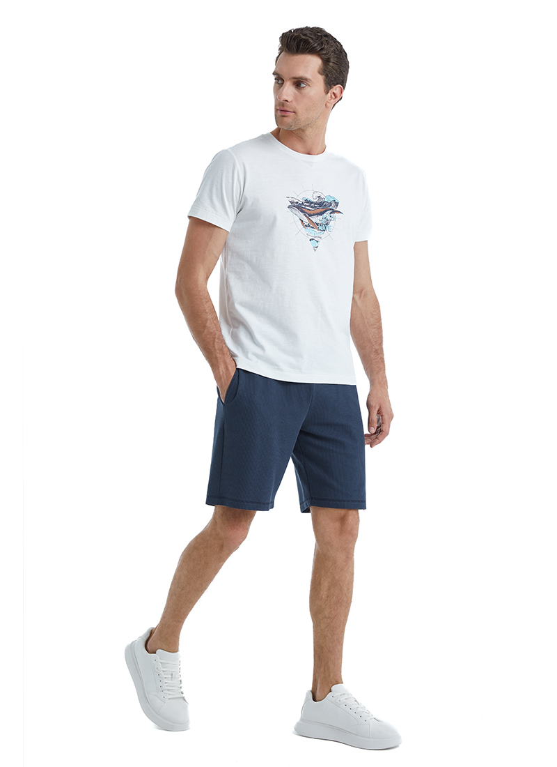 Erkek T-Shirt 40510 - Beyaz - 7