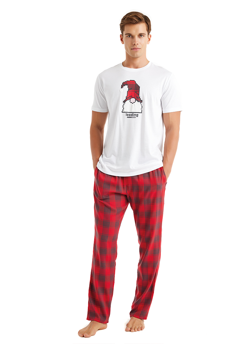 Erkek T-Shirt 40594 - Beyaz - Blackspade (1)