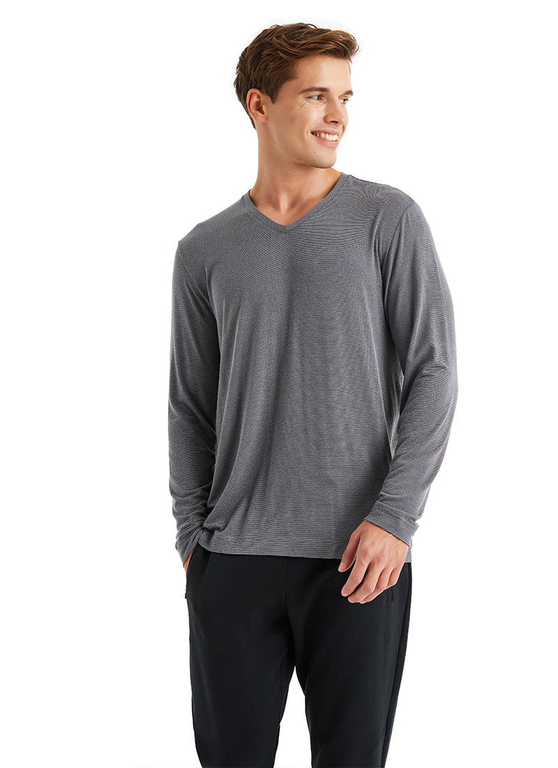 Erkek T-Shirt 40596 - Gri - Blackspade